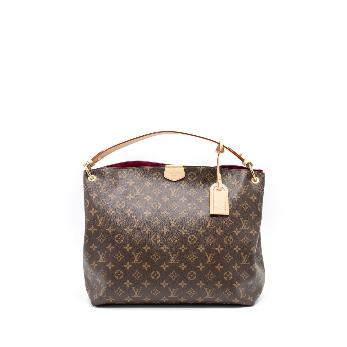 LOUIS VUITTON GRACEFUL MM MONOGRAM CANVAS/PIVOINE GHW (NEW VERSION)