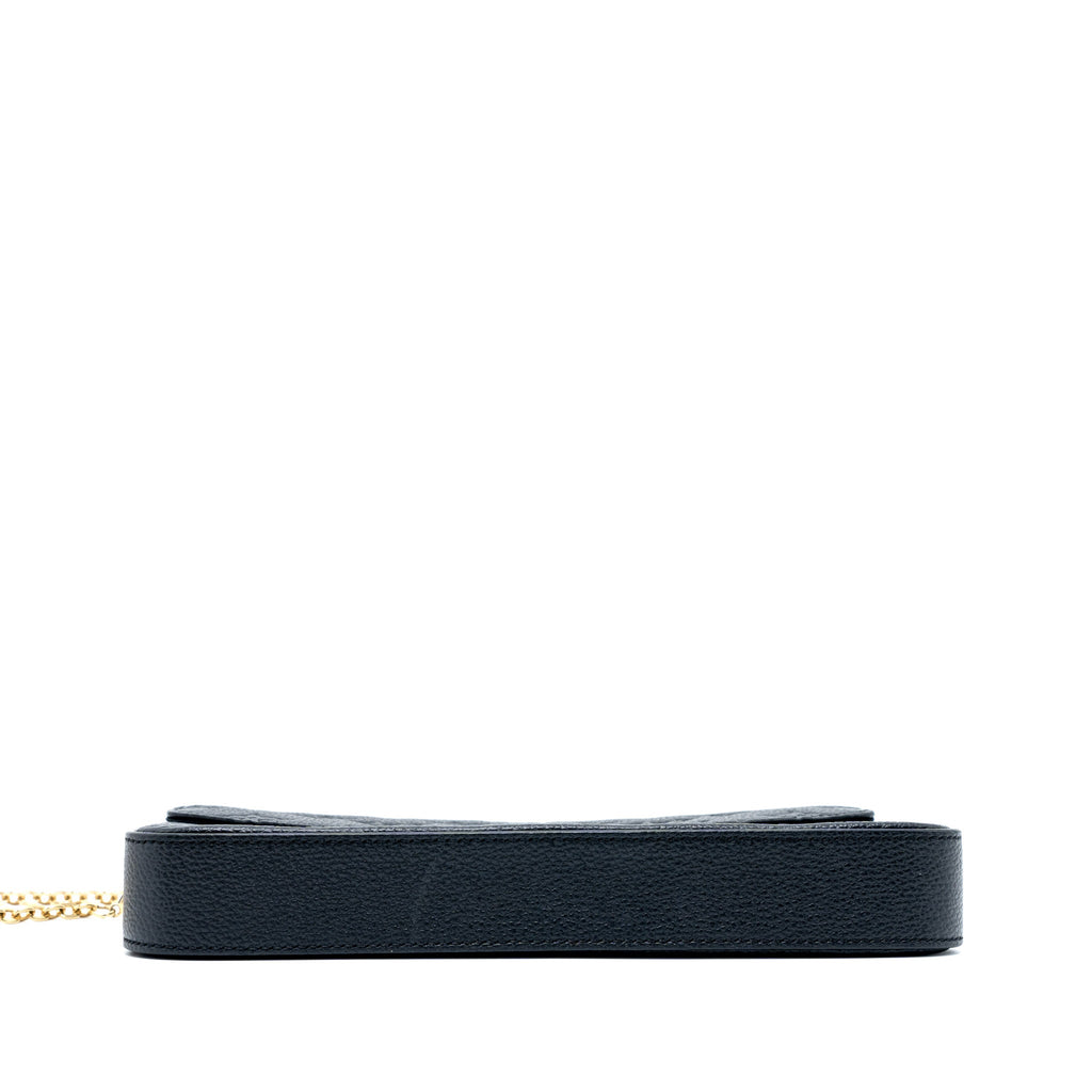 LOUIS VUITTON FELICIE POCHETTE MONOGRAM EMPREINTE BLACK GHW
