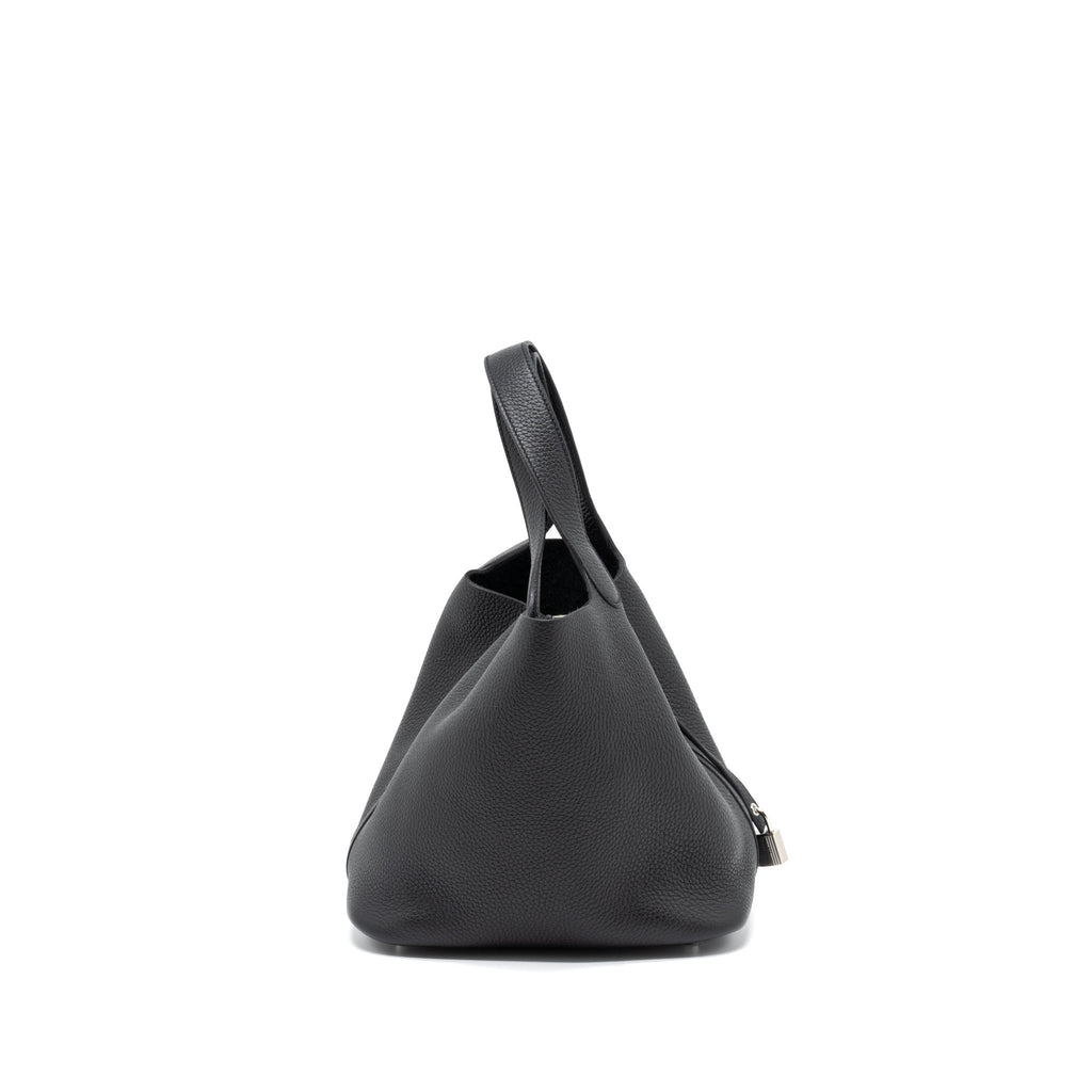 Hermes Picotin 22 Lock Bag Clemence Black SHW