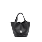 Hermes Picotin 22 Lock Bag Clemence Black SHW