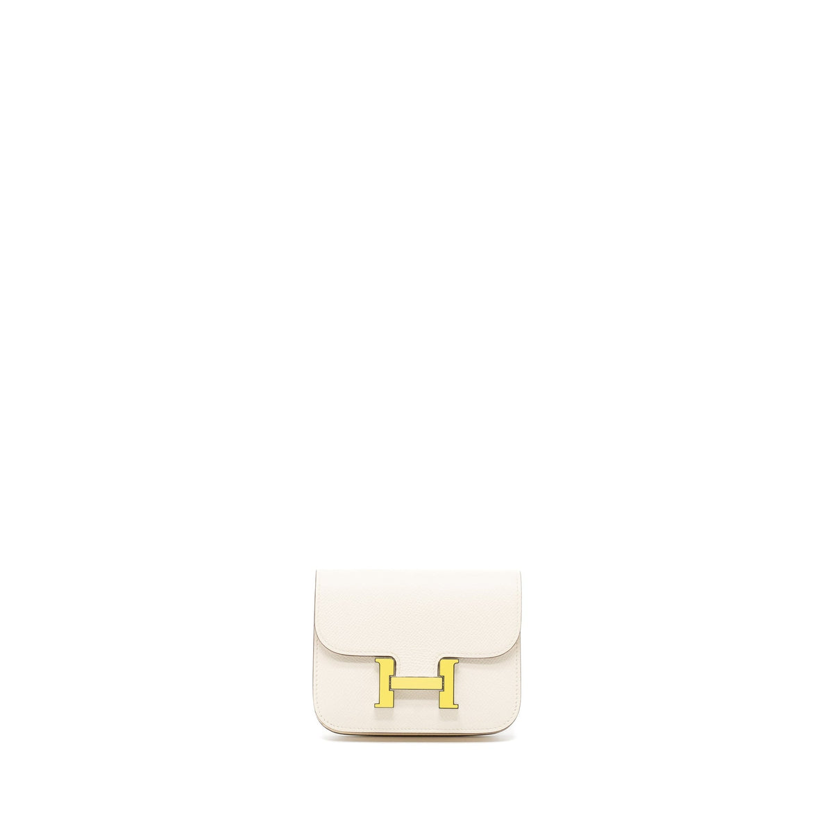 HERMES CONSTANCE SLIM EPSOM NATA/LIME LAQUE HARDWARE