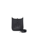 Hermes Mini Evelyn Clemence Black SHW