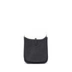 Hermes Mini Evelyn Clemence Black SHW