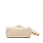 HERMES HERBAG ZIP 31 TOILE EN RELIEF CANVAS/LEATHER BRIDES SABLE/ECRU BEIGE/NAT SABLE SHW