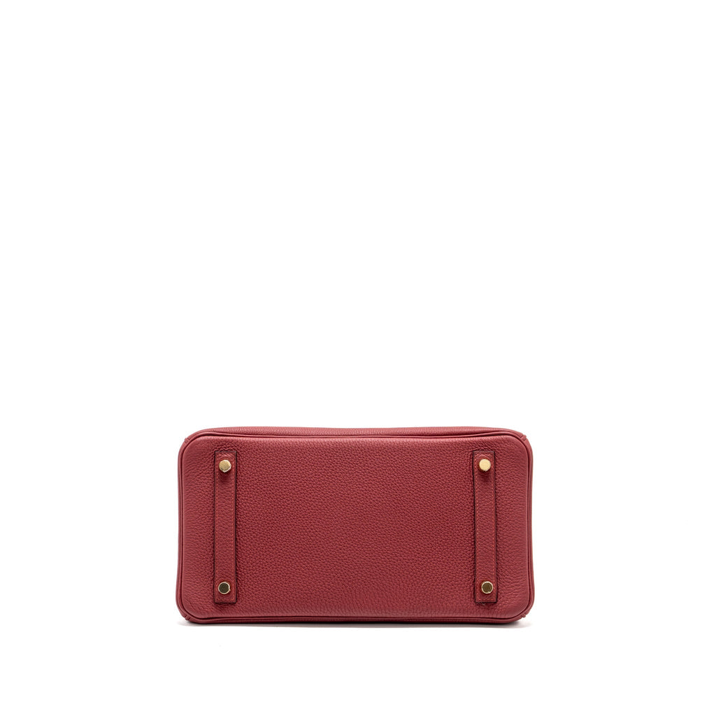 Hermes Birkin 30 togo rouge grenat GHW
