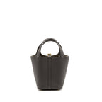 HERMES PICOTIN 18 LOCK BAG TAURILLON MAURICE GRAPHITE GHW