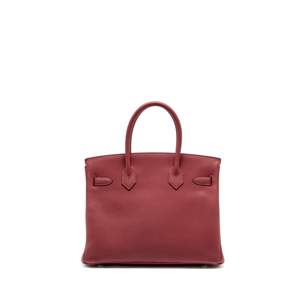 Hermes Birkin 30 togo rouge grenat GHW