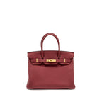 Hermes Birkin 30 togo rouge grenat GHW