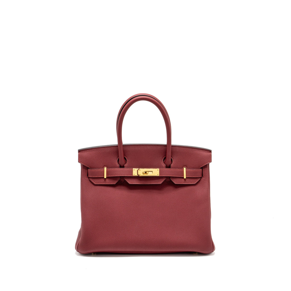 Hermes Birkin 30 togo rouge grenat GHW