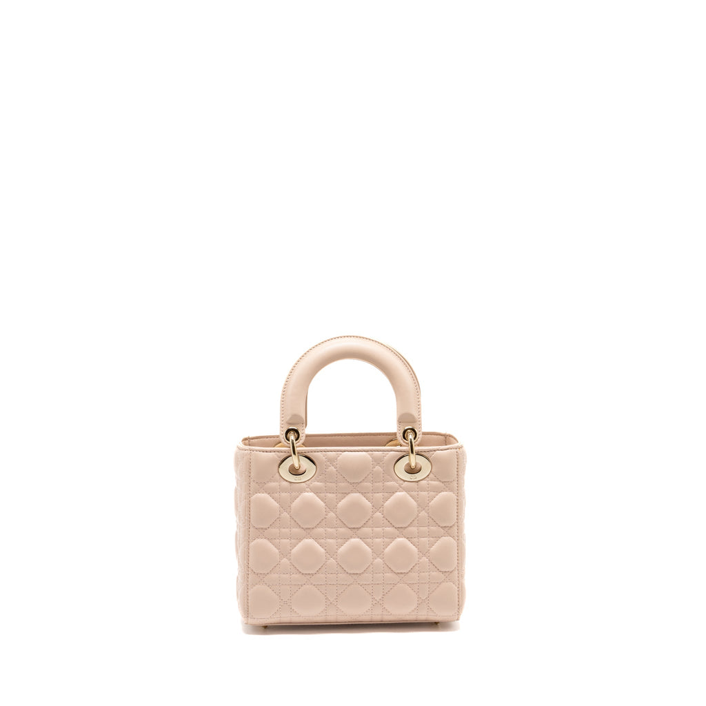 DIOR MY ABC DIOR SMALL LADY DIOR LAMBSKIN PINK LGHW