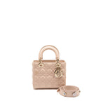 DIOR MY ABC DIOR SMALL LADY DIOR LAMBSKIN PINK LGHW