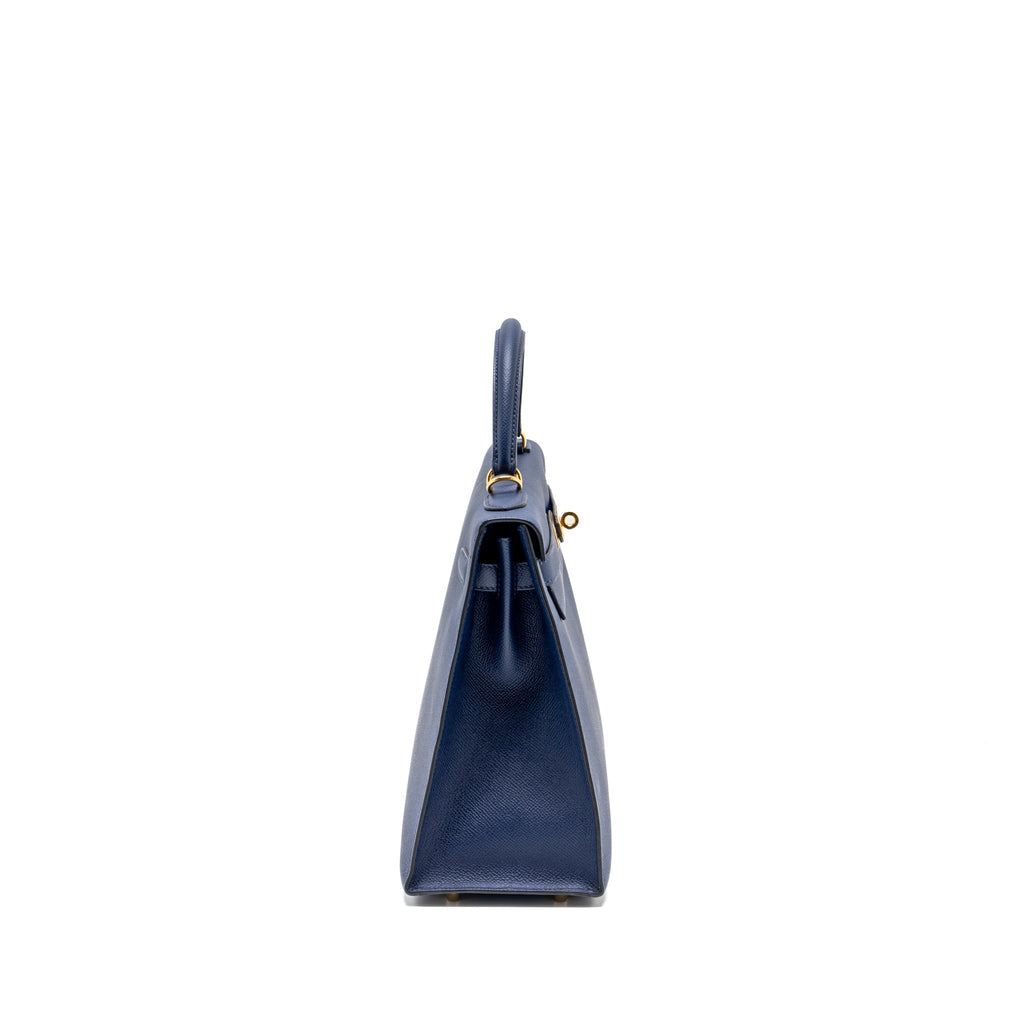 Hermes kelly 32 epsom blue sapphire GHW
