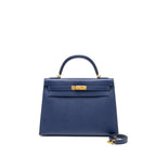 HERMES KELLY 32 EPSOM BLUE SAPPHIRE GHW