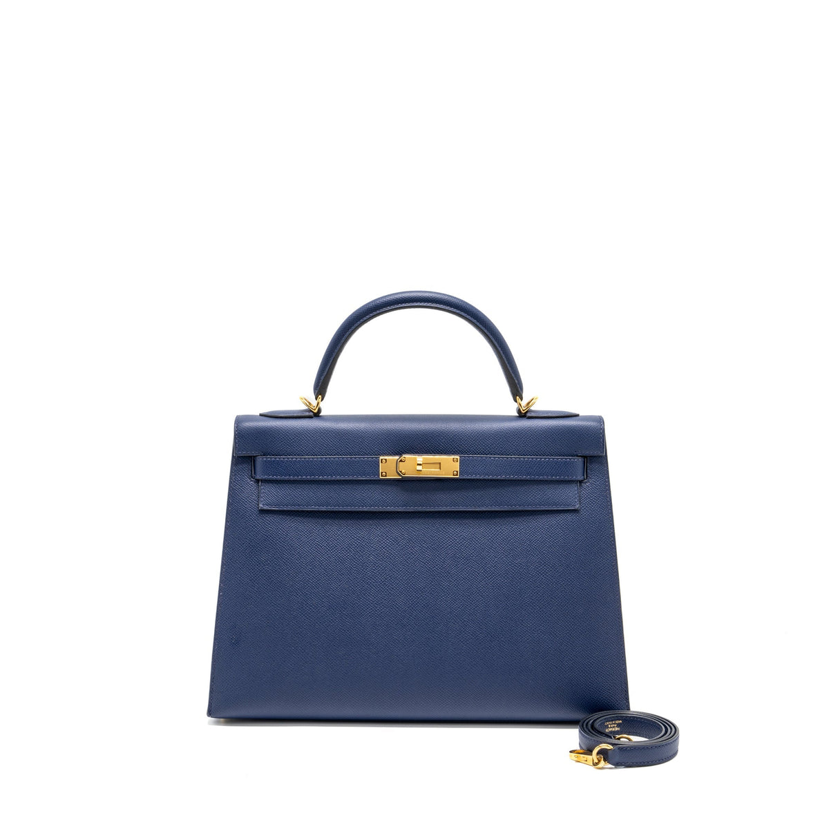 HERMES KELLY 32 EPSOM BLUE SAPPHIRE GHW