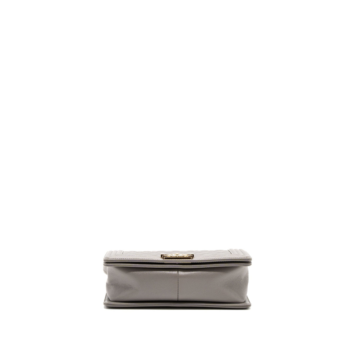 CHANEL MEDIUM BOY BAG CAVIAR LIGHT GREY LGHW