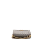CHANEL MEDIUM BOY BAG CAVIAR LIGHT GREY LGHW