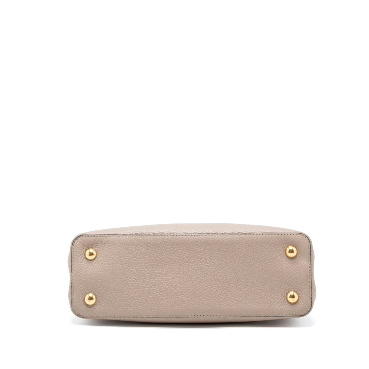 LOUIS VUITTON CAPUCINES MM TAURILLON LIGHT GREY GHW