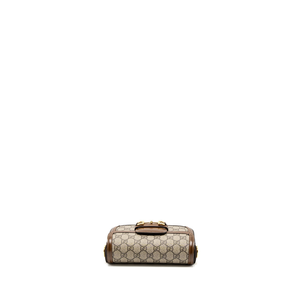 GUCCI HORSEBIT 1955 MINI BAG GG SUPREME CANVAS GHW