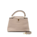 LOUIS VUITTON CAPUCINES MM TAURILLON LIGHT GREY GHW