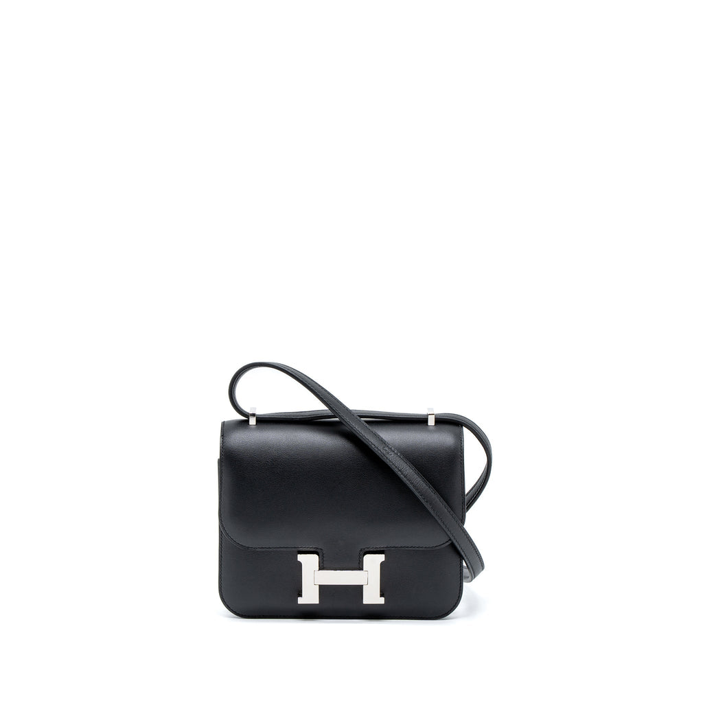 HERMES MINI CONSTANCE SWIFT BLACK SHW