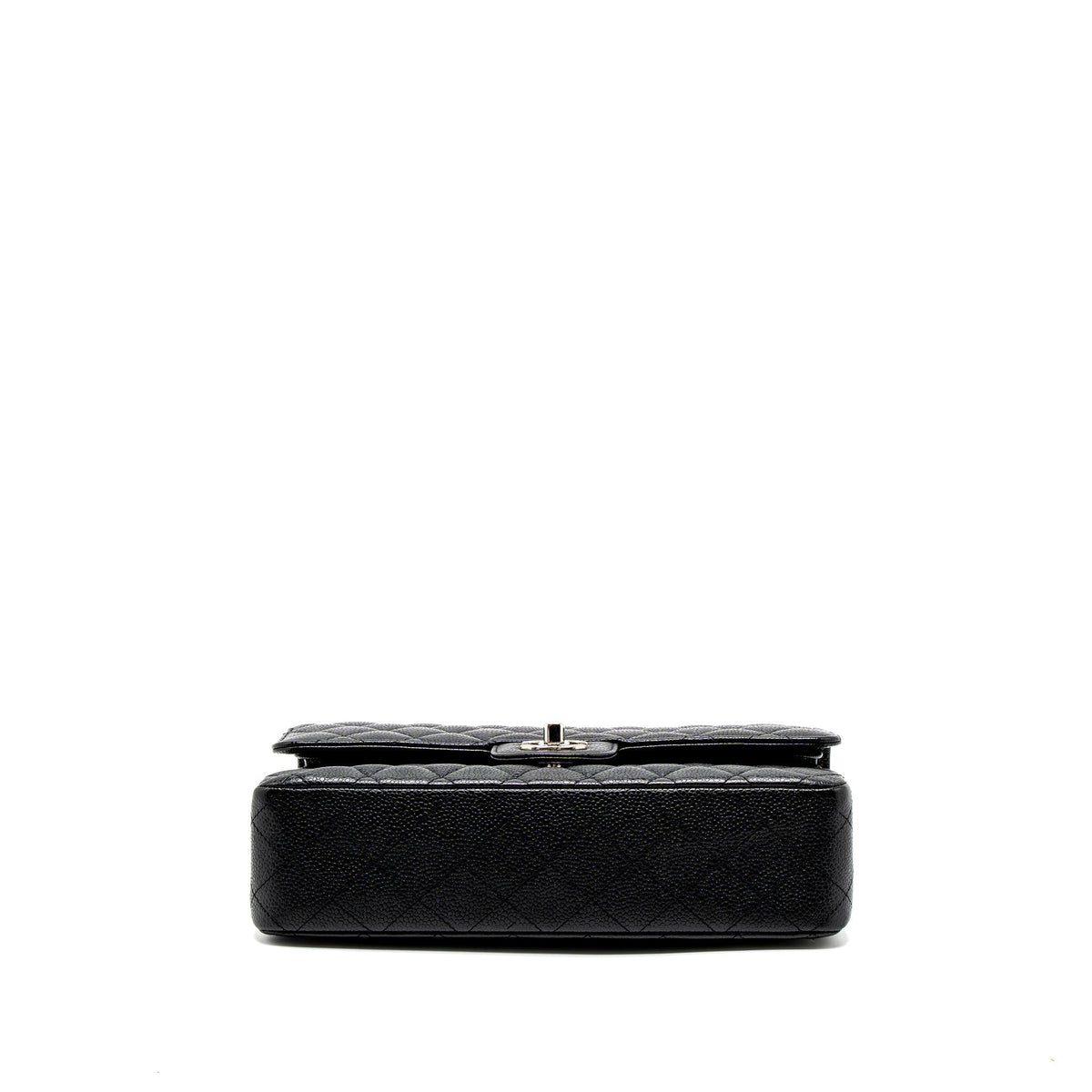 CHANEL MEDIUM CLASSIC DOUBLE FLAP BAG CAVIAR BLACK SHW
