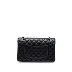 CHANEL MEDIUM CLASSIC DOUBLE FLAP BAG CAVIAR BLACK SHW