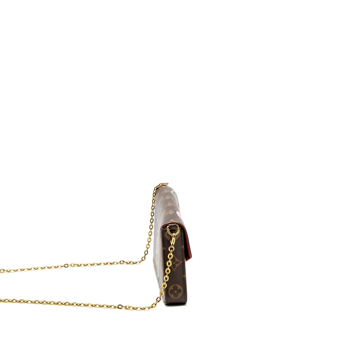 LOUIS VUITTON FÉLICIE POCHETTE LIMITED EDITION MONOGRAM CANVAS GHW