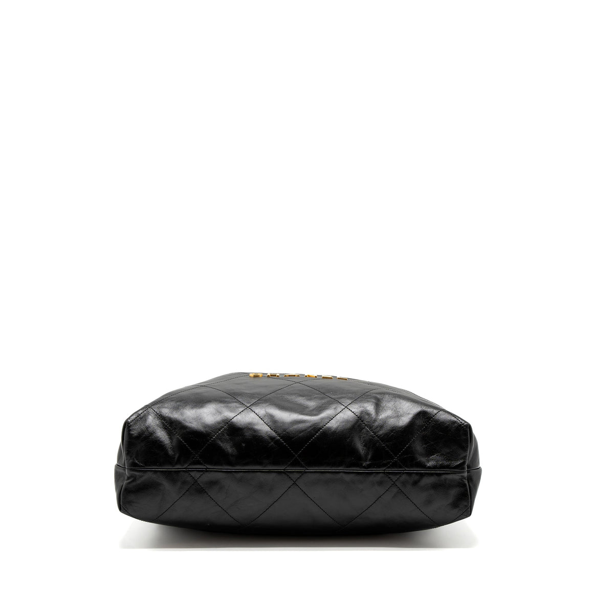 CHANEL LARGE 22 BAG SHINY CALFSKIN BLACK GHW (MICROCHIP)