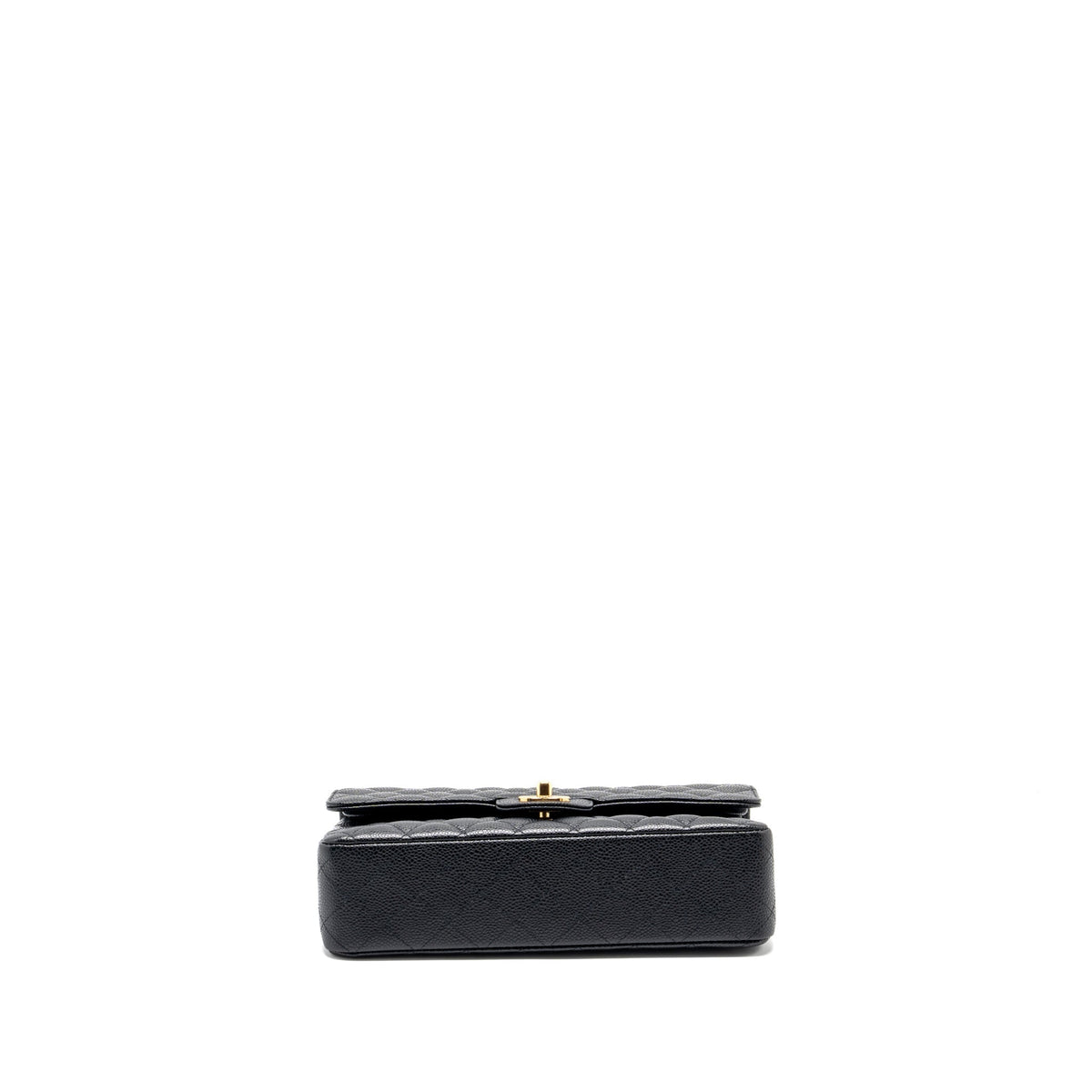 CHANEL MEDIUM CLASSIC DOUBLE FLAP BAG CAVIAR BLACK GHW