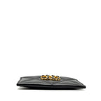 CHANEL 19 CARDHOLDER LAMBSKIN BLACK GHW