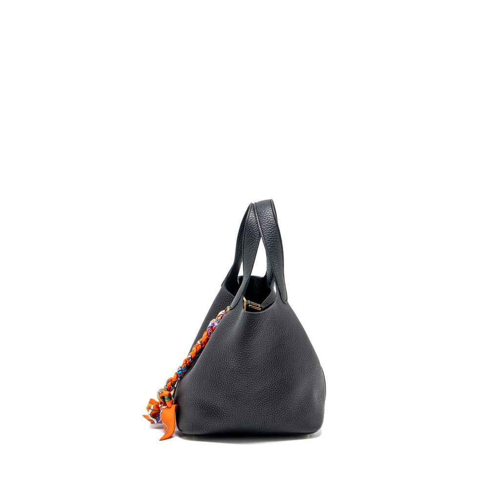 Hermes Picotin 18 Lock Bag Clemence Black GHW