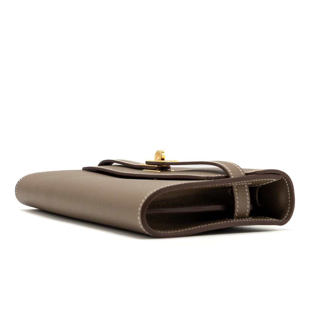 HERMES KELLY TO GO EVERCOLOR ETOUPE GHW
