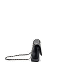 CHANEL MEDIUM CLASSIC DOUBLE FLAP BAG CAVIAR BLACK SHW