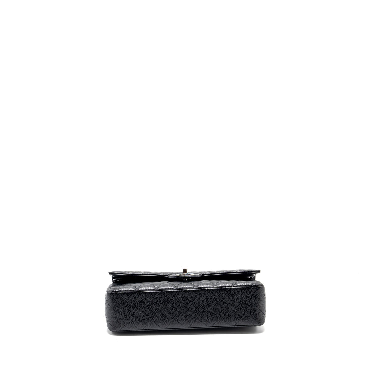 CHANEL MEDIUM CLASSIC DOUBLE FLAP BAG CAVIAR BLACK SHW