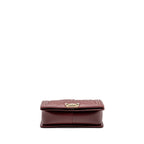 CHANEL MEDIUM BOY BAG LAMBSKIN DARK RED LGHW