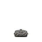 DIOR SMALL DIOR BOBBY BAG OBLIQUE JACQUARD BLUE/MULTICOLOUR GHW