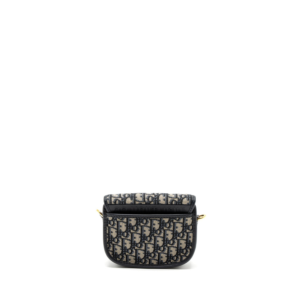 DIOR SMALL DIOR BOBBY BAG OBLIQUE JACQUARD BLUE/MULTICOLOUR GHW