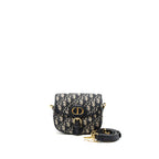 DIOR SMALL DIOR BOBBY BAG OBLIQUE JACQUARD BLUE/MULTICOLOUR GHW