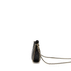 CHANEL SMALL MOON HOBO BAG LAMBSKIN BLACK LGHW (MICROCHIP)