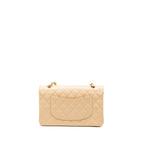CHANEL MEDIUM CLASSIC DOUBLE FLAP BAG CAVIAR BEIGE GHW
