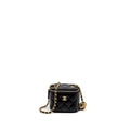 CHANEL PEARL CRUSH MINI VANITY CASE LAMBSKIN BLACK GHW