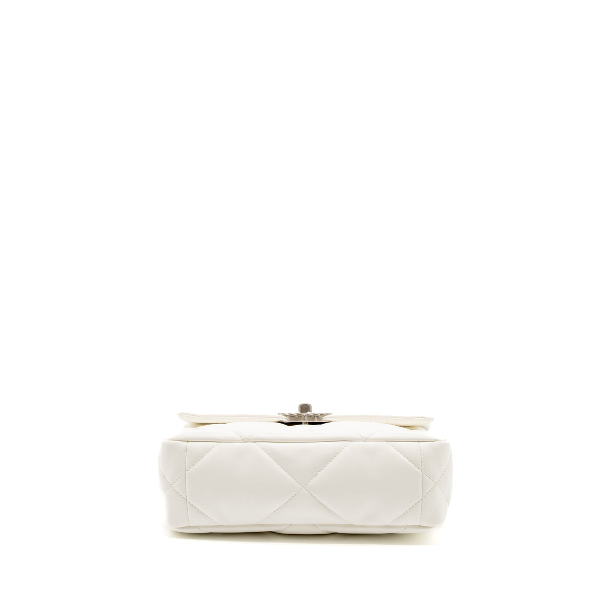 CHANEL SMALL 19 BAG LAMBSKIN WHITE MULTICOLOUR HARDWARE (MICROCHIP)