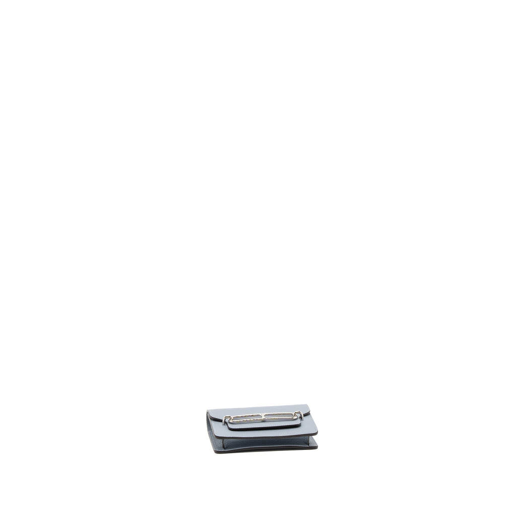 Hermes Roulis Slim Evercolor J7 Blue Lin SHW