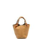 Hermes Picotin 18 lock bag clemence biscuit SHW