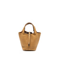 Hermes Picotin 18 lock bag clemence biscuit SHW