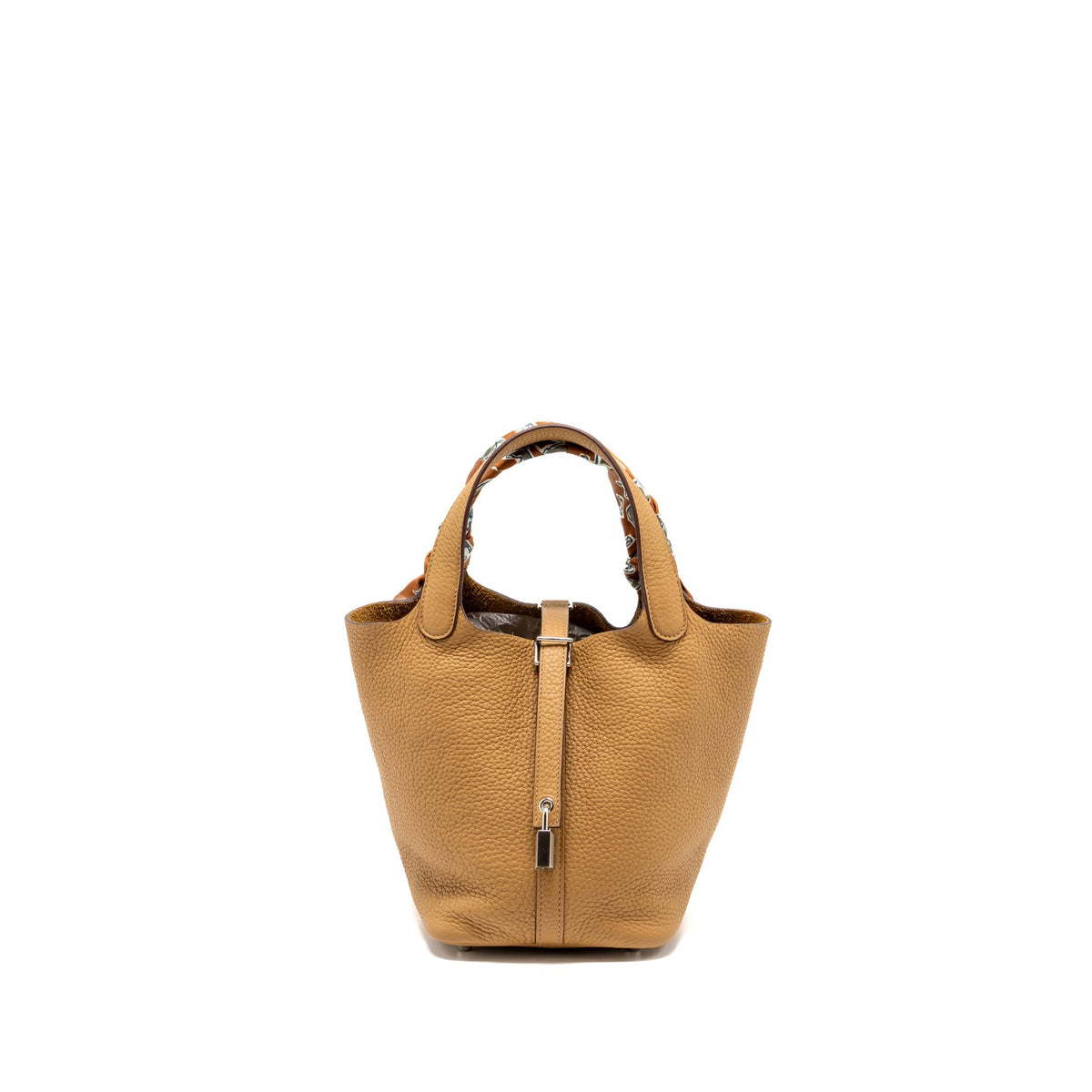 Hermes Picotin 18 lock bag clemence biscuit SHW
