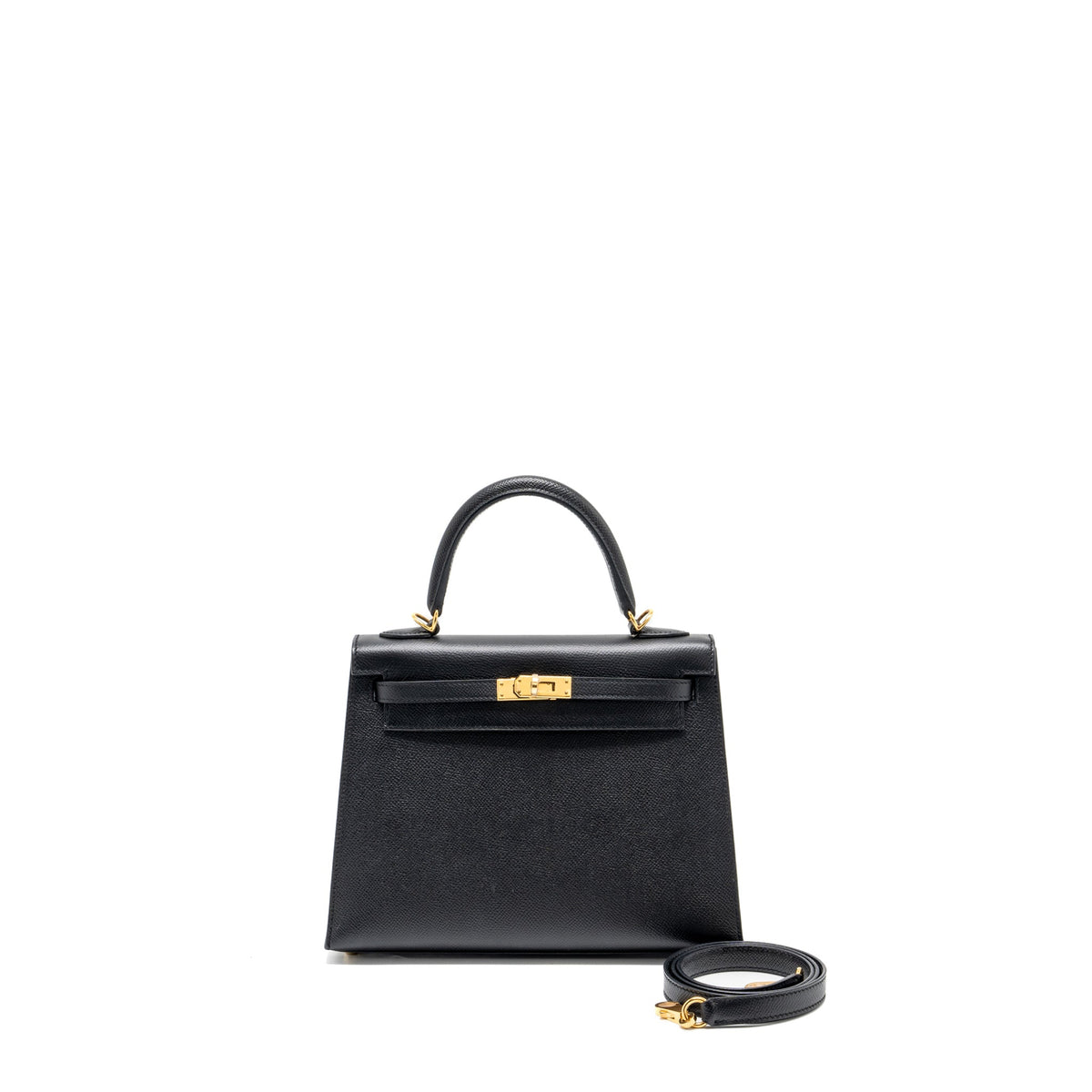 Hermes Kelly 25 epsom black GHW