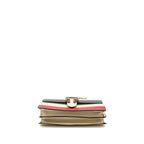 GUCCI BAMBOO TOP HANDLE DIONYSUS FLAP BAG CALFSKIN WHITE/MULTICOLOUR GHW