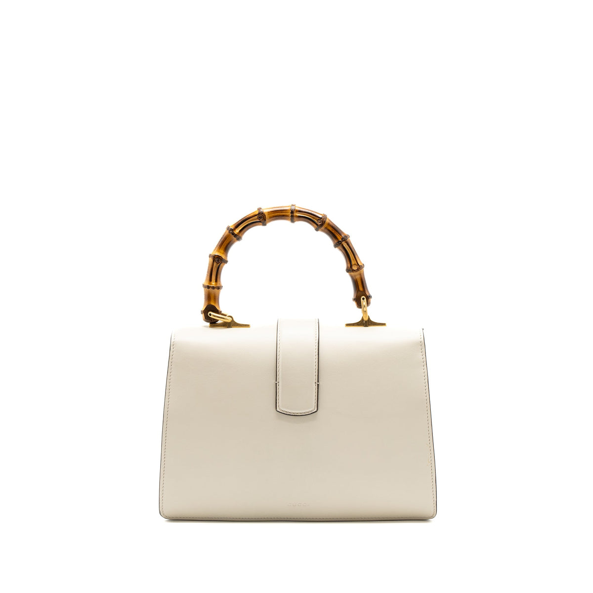 GUCCI BAMBOO TOP HANDLE DIONYSUS FLAP BAG CALFSKIN WHITE/MULTICOLOUR GHW