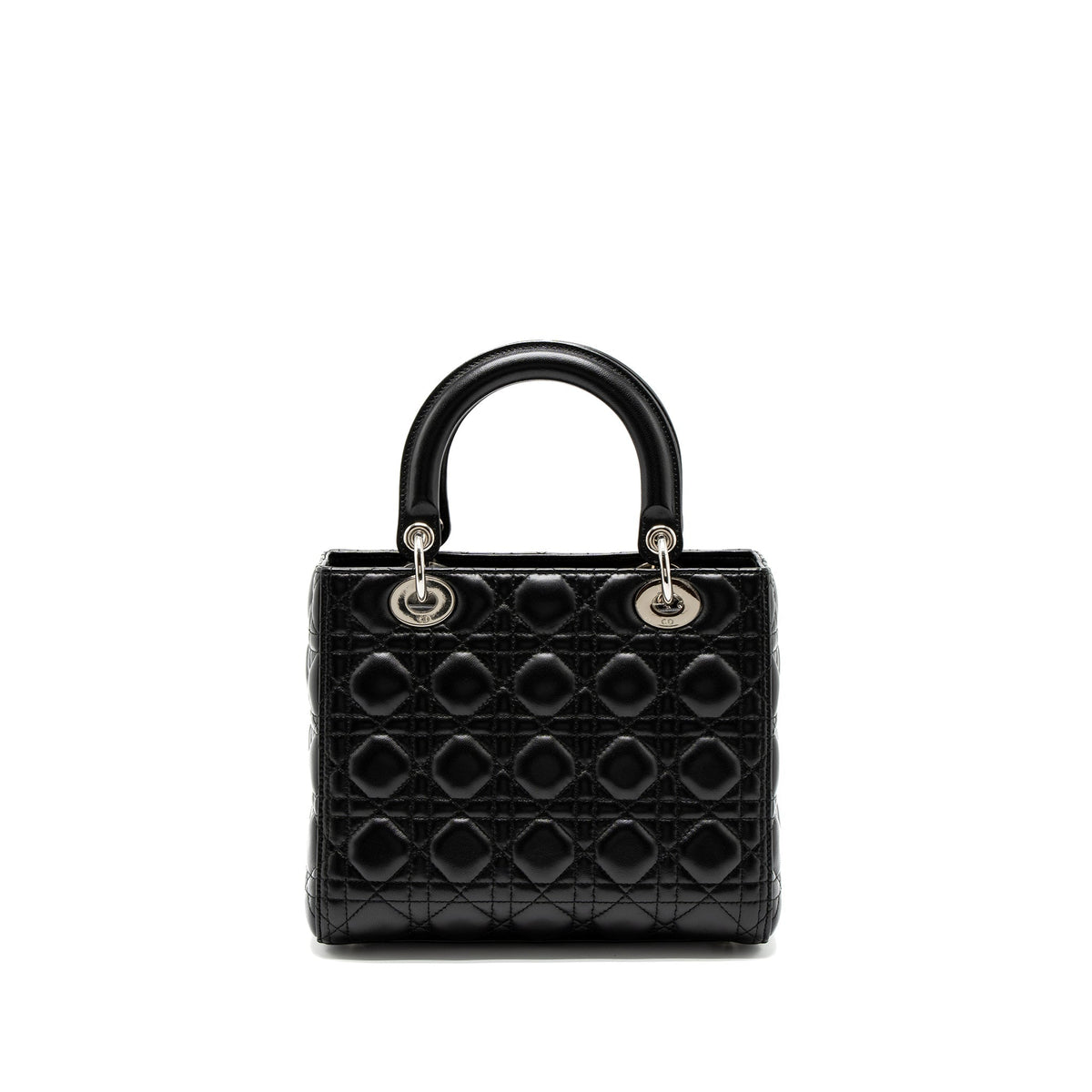 DIOR MEDIUM LADY DIOR LAMBSKIN BLACK SHW